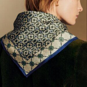 Sézane x Antoinette Poisson NWT Cleopatra Scarf in Dominote Patchwork Print